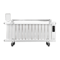 鸣固 注水电暖器取暖器节能省电水暖加水电暖气片全屋大面积电热器 全铝加厚豪华版15柱≤20 ㎡