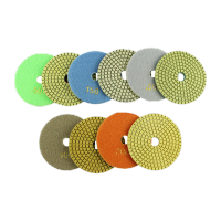 鸣固 ZJ3836水磨片石材磨片石花岗岩微晶石大理石抛光片瓷砖打磨翻新 1000目 10片装 4寸