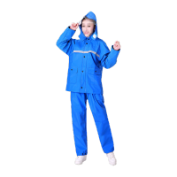 鸣固 分体雨衣 加厚针织布雨衣套装 美团黄色雨衣 4XL码 TS020630444