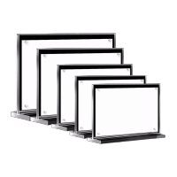 鸣固 亚克力台卡 双面透明T型展示牌 桌签价格牌强磁台签台牌 横款148*105mm(5个)