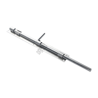 鸣固 加厚不锈钢天地插销 加长落地插门栓木门上下插销 16寸15芯(长36CM)