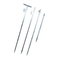 鸣固 镀锌接地针 室外建筑电力工程防雷接地桩 Φ16mm 丁字 150cm