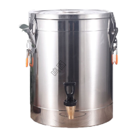 鸣固 不锈钢保温桶 商用饭桶 大容量汤桶豆浆奶茶桶 摆摊冰粉桶 201不锈钢30L单龙头