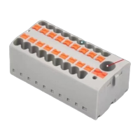 鸣固 直插式接线端子排KV225一进多出电线并线分线器KV225-8P(不含导轨)