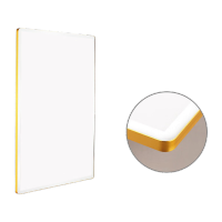 鸣固 磁吸海报框圆角展示框架电梯广告框亚克力展板金边银面KT款 4k(39.5*54.5cm) KS783547