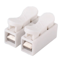 鸣固 按压式接线端子 快速电线连接器二进二出对接头CH-2盒装 二进二出CH-2(55个/盒)