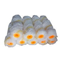 鸣固 滚筒刷替换芯 棉线滚动刷 多种规格 化纤黄条小拇指替换芯 10个 CS129504