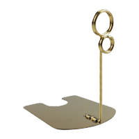 鸣固 标价牌 金属标签夹 商品价格牌夹POP货架广告夹 立式标价牌 金色10cm 5只 KS199799