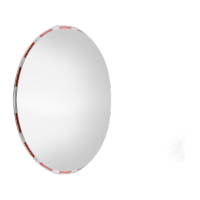 鸣固 80全不锈钢室内 交通道路转弯镜凸面镜反光镜地下车库转角镜 TS177723688