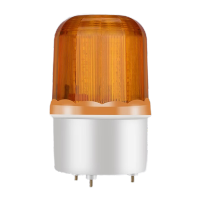 鸣固 LED警示灯 LTE-1101J 旋转报警灯110V不带叫黄色 TS199593278