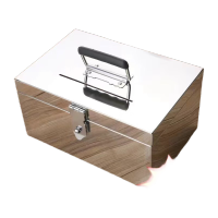 鸣固 不锈钢箱30*20*15cm 挂锁30万存钱罐 TS196851975