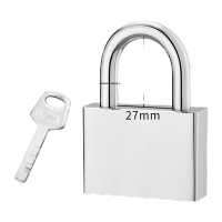 鸣固 仿不锈钢挂锁 短(通开60MM)配1钥匙 TS198487170