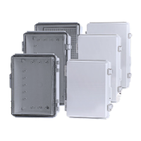 鸣固 ABS塑料防水盒室内外监控配电接线盒透明电源缆防雨水分线盒 300*200*170透明盖+底板 MGL1464