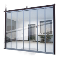 鸣固 ZJ4082磁吸门帘PVC空调帘磁铁透明自吸帘商场保温隔断免打孔 灰色 2.0厚度赠配重 宽50cm*2.3米高