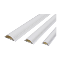 鸣固 国标特厚 PVC弧形地板线槽 耐踩地面压线 防踩线槽 7号 2米装 KD768767