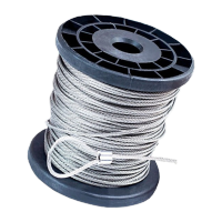 鸣固 304不锈钢钢丝绳 钢丝打包绳 包装捆扎钢丝 软钢丝绳 2mm 1kg约60米 TS026709652