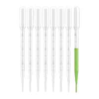 鸣固 ZS1586一次性塑料吸管巴氏吸管 实验室塑料滴管塑料管5ml(100个/包)