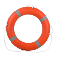 鸣固 救生圈成人 船用救生浮圈 加厚实心游泳圈 防汛救援圈 (标准款塑料救生圈)2.5kg TS103415166