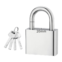 鸣固 仿不锈钢挂锁 短(不通开40MM)配4钥匙 TS198984304