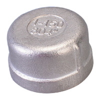 鸣固 304不锈钢圆管帽 耐磨损耐高温内螺纹丝牙 水暖燃气管件 DN8-1/4 TS193318966