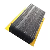 鸣固 橡胶防撞条 防撞块仓库物流卸货平台码头墙面保护垫缓冲块角铁防撞块-25*30*10cm TS157553766