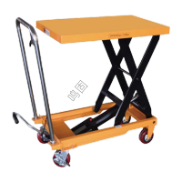 鸣固 升降平台 液压升降平台车 手动液压升降平台 小型移动升降台 承重500kg升高0.9米 PT500A