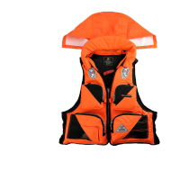 鸣固 户外多口袋钓鱼救生衣桔色2XL TS199838646