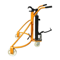 鸣固 油桶车 手动液压油桶搬运车 圆桶手推车 铁桶塑料桶钢制桶升高转运叉车 铁塑两用尼龙轮 TS073307265