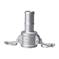 鸣固 304不锈钢快速接头C型 钢丝管活接软管快插水管卡扣式宝塔头 C型*DN20 6分 TS131749029