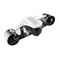 鸣固 水下推助器无人机潜水装备浮潜推进器水下助推器水下机器人 白色