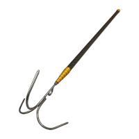 鸣固 水域救援钩杆碳素伸缩式船用救生捞篙杆钛合金三角爪锚钩 6米 TS097258260