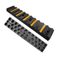 鸣固 橡胶防撞条 防撞块仓库物流卸货平台码头墙面保护垫缓冲块五膜加厚防撞条-100*18*7 TS128831615