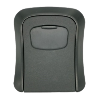 鸣固 密码钥匙盒 大门猫眼壁挂式金属密码锁 装修密码盒 全合金黑色 TS113591834