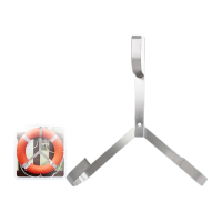 鸣固 船用专业成人游泳圈儿童塑料游泳救生浮圈实心加厚国标 304不锈钢救生圈支架 TS092715967