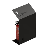 鸣固 灭火器箱子罩子空2只装收纳干粉器材陈列3-5公斤 B款黑色烤漆款 TS089298368