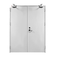 鸣固 防火门 钢制乙级防火门消防门安全门 双开门宽1400*高2100mm TS080623111