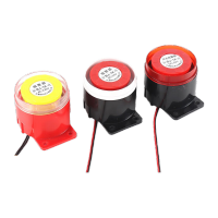 鸣固 双音频电子警号声光报警器壁防盗蜂鸣器三音可选择BJ-1I DC12V TS096568673