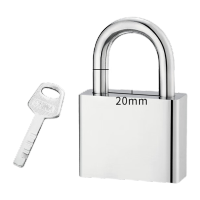 鸣固 仿不锈钢挂锁 短(通开40MM)配1钥匙 TS198984264