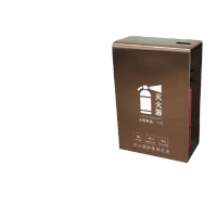 鸣固 201不锈钢两个装灭火器箱400*200*550玫瑰金 TS158059278