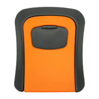 鸣固 密码钥匙盒 大门猫眼壁挂式金属密码锁 装修密码盒 半合金橙色 TS101271843