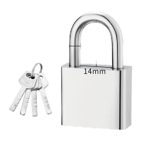 鸣固 仿不锈钢挂锁 短(不通开30MM)配4钥匙 TS198984344