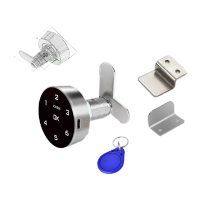 鸣固 智能文件柜锁转舌锁 103-30双开门[支持刷卡功能-逆时针]