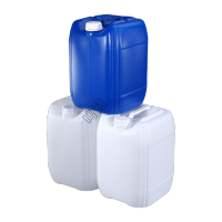 鸣固 ZJ4185 20升塑料桶蓝色全新PE堆码瓶油酒胶水壶化工桶自重2.0斤蓝色桶