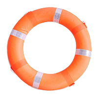 鸣固 救生圈 船用专业救生圈游泳圈泡沫防汛物资 橙色小号
