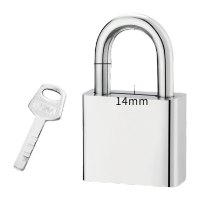 鸣固 仿不锈钢挂锁 短(通开30MM)配1钥匙 TS156121609