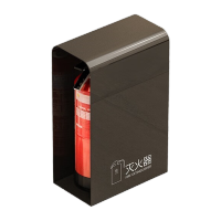 鸣固 灭火器箱子罩子空2只装收纳干粉器材陈列3-5公斤 D款黑钛不锈钢款 TS083312129