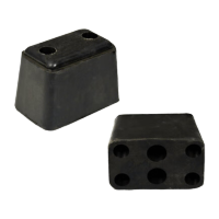 鸣固 橡胶防撞条 防撞块仓库物流卸货平台码头墙面保护垫缓冲块防撞块-12.5*7.5*8.5cm TS157553734