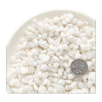 鸣固 天然白ZJ5450色石子石头大鹅卵石庭院铺路铺地小白石头园林枯山水白石子 6-9mm 15kg