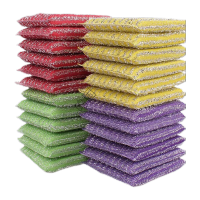 鸣固 海绵百洁布 海绵擦 海绵抹布 加厚洗刷大王百洁布 12*8*1.5cm 60片