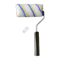 鸣固 小拇指滚筒刷 棉线滚动刷 多种规格拇指滚筒刷 黄蓝棉线6寸 10把KW208886